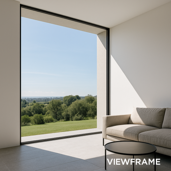 Création de fenêtres aluminium minimalistes grand format pour villas contemporaines à Saint-Tropez