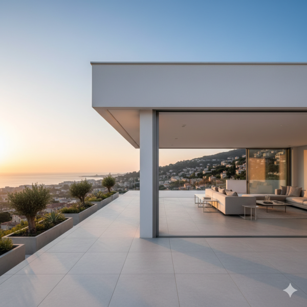 Installateur de baie vitrée coulissante à galandage à Cannes pour villas haut de gamme