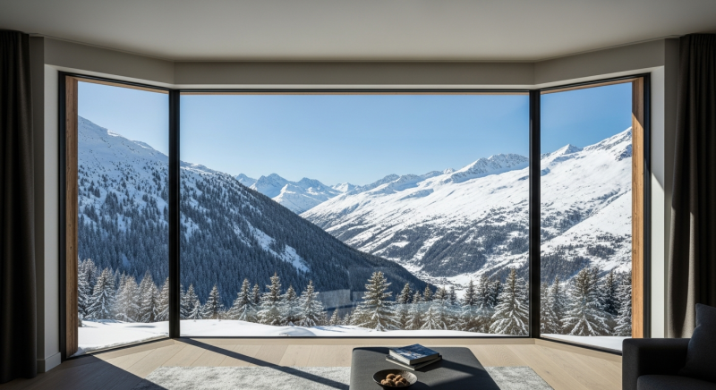 Vitrage Baie Vitrée XXL Chalet Courchevel: Guide Choix Optimal