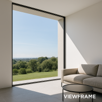 Notre zone d'activité pour ce service Grande baie vitrée accordéon sans montant en aluminium, avec plusieurs vantaux pour une ouverture maximale